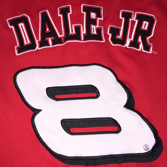 Dale Jr 8 Budweiser Red Button Up Jersey Winner M - Picture 15 of 16